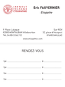 Plaque professionnelle étiopathe