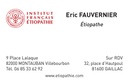 Plaque professionnelle étiopathe