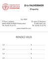 Carte de visite recto-verso (1 000 exemplaires) 