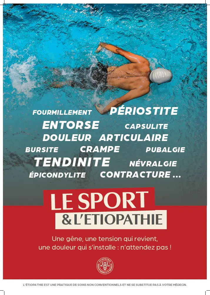 Affiche Sport - Visuel Natation (42 x 59 cm)