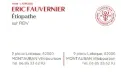 Cartes de visite - 2 adresses de cabinet