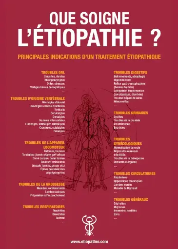 Que soigne l'étiopathie ? ( 42 x 59 cm)