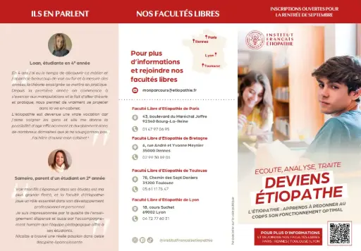 Flyer Enseignement