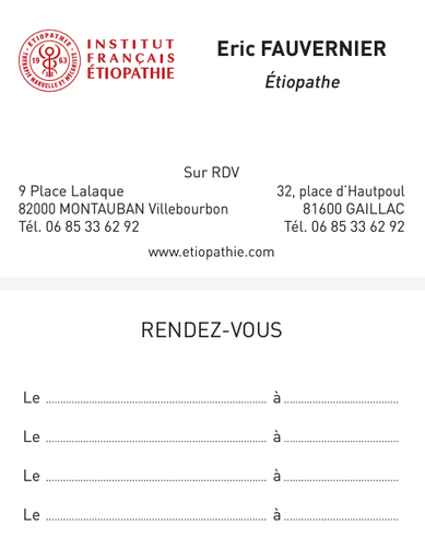 Carte de visite recto-verso (2 500 exemplaires) 