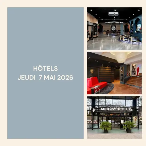 1ère nuit - Hôtels - Jeudi 7 mai 2026